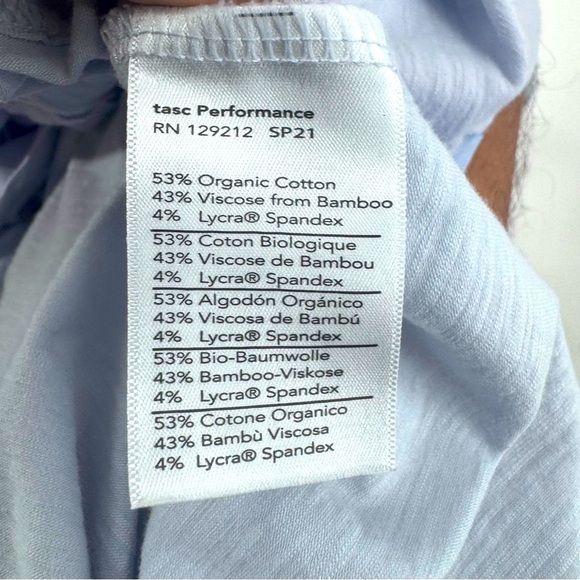 Tasc Lavender Relaxed Short Sleeve lightweight Athletic Tee - Picture 7 of 8